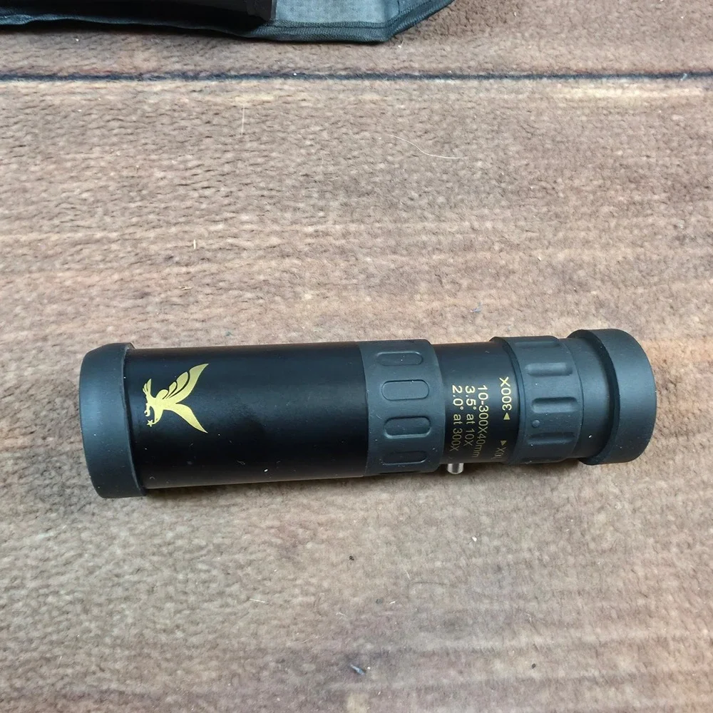 Tacright Monocular Telescope Adult OS Black Excellent 10-300x40mm Zoom Portable
